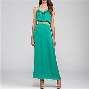 Aryn K Green Maxi Dress